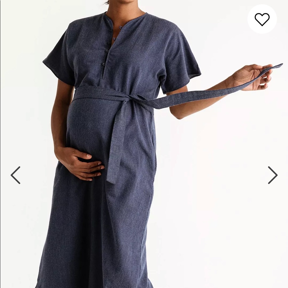 STORQ Blue Caftan Maternity Dress
